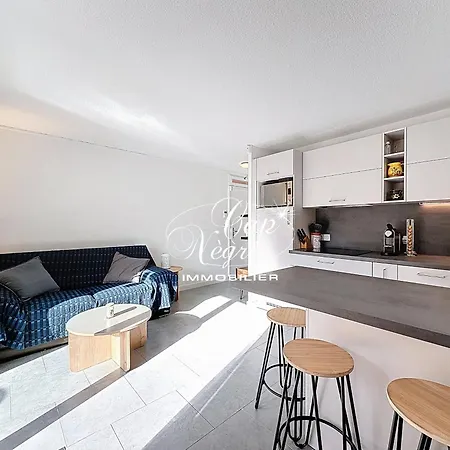 Apartamento T2 Rénové Pour 4p Avec Jardin, Résidence Avec Piscine à 750m De La De Cavalière *